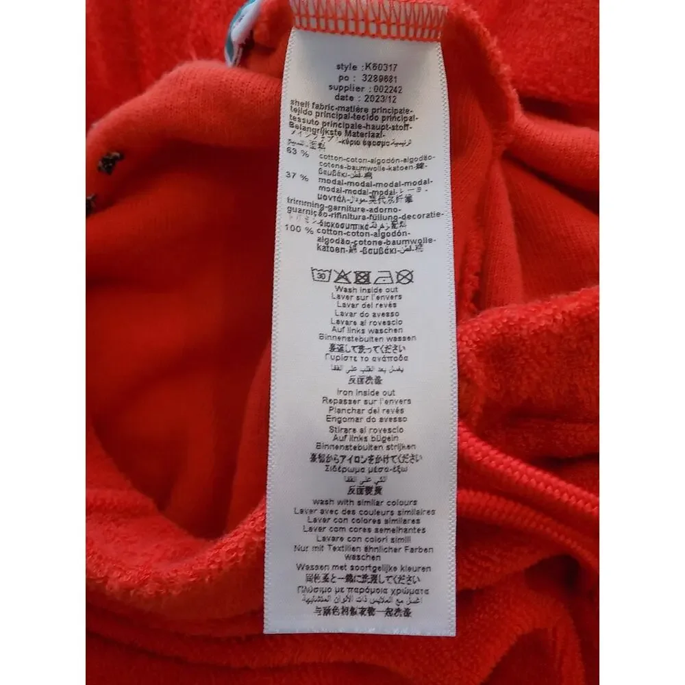 Kenzo kids shorts orange terry cloth girls size 10